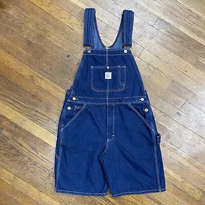 Pointer Brand Bib Overall Shorts Waist Size 32 Vintage LC King MFG USA Workwear • $39