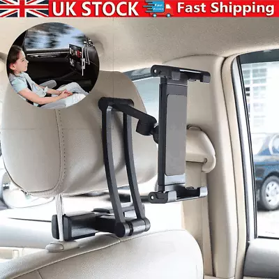 Car Back Seat Headrest Holder Mount For IPad Tablet Phone Samsung Universal • £8.89