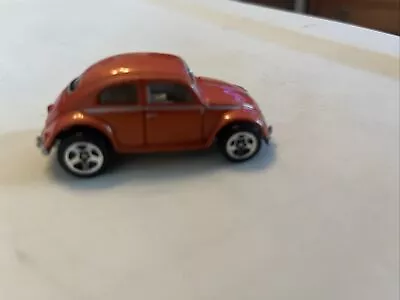 HOT WHEELS VOLKSWAGEN BEETLE  Orange  Rare LOOSE 1/64 • $25