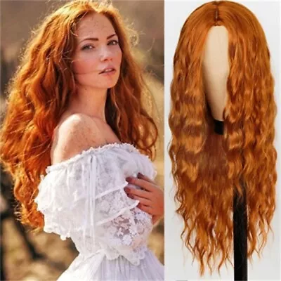 Synthetic Colorful Halloween Wig Wavy Cosplay Lolita Wig Long Curly Hair  Women • £11.77