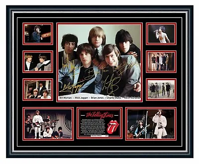 Rolling Stones Mick Jagger 1965-68 Members Brian Jones Signed Framed Memorabilia • $129.99