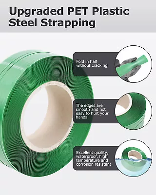 Heavy Duty Packaging Green Strapping Banding Rolls Use With Strapping Dispenser • $116.99