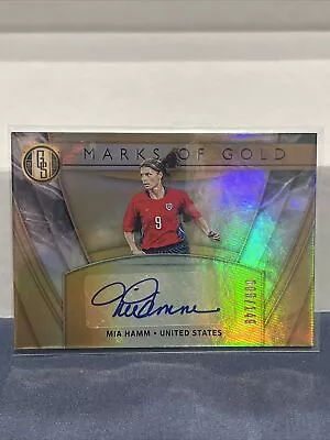 2019-20 Panini Gold Standard Marks Of Gold /149 Mia Hamm #MG-MIA Auto USWNT • $150