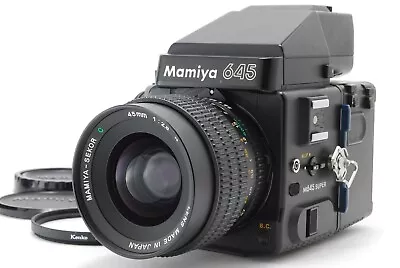 [MINT] Mamiya M645 Super AE Finder Sekor C 45mm F/2.8 N 220 Film Back From JAPAN • $649.99