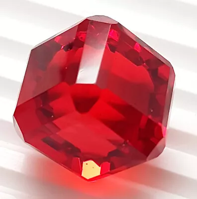 120 Ct Extremely Rare Lab-Created Ruby Red Gemstone Cube Cut • $29.91