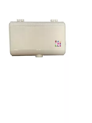Vintage 1990s Caboodles Tiered  Travel Mirror White Glitter Vanity Makeup Case • $24.56