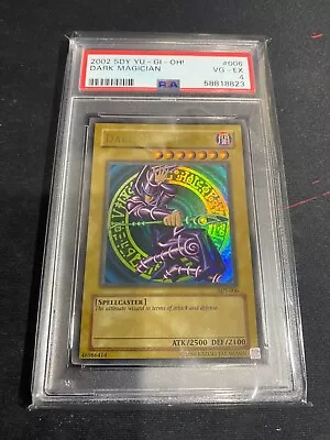 2002 Dark Magician SDY-006 Starter Deck Yugi Ultra Rare Yugioh Card PSA 4 • $130