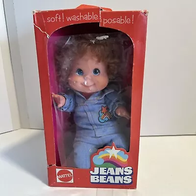 Vintage 1970s Mattel Baby Beans Biffy Boy Blue Jeans Denim Outfit In Box • $10