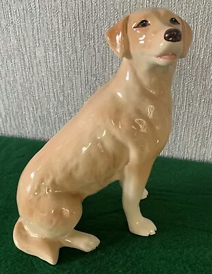 Melba Ware Dog Golden Labrador Retriever Seated  Large  Pottery Perfect  • £14.99