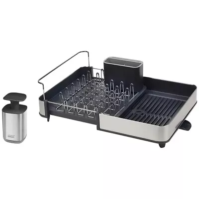 $99.97 • Buy Joseph Josep Kitchen Sink Organisation Caddy Dish Drying Rack W/ Soap Dispenser