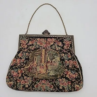 Ed B. Robinson Petit Point Tapestry Evening Opera Bag Handbag Vintage • $65