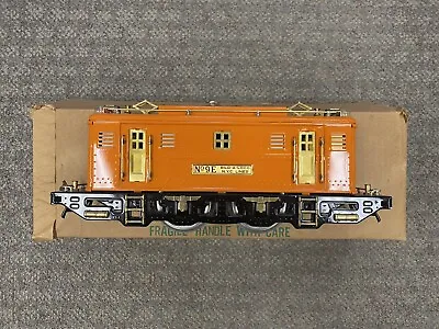 + MTH Standard Gauge Tinplate Orange W/ Brass #9E Locomotive Traditional *ST • $499.99