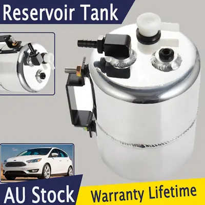 2l Alloy Brake Vacuum Reservoir Tank Can 3/8  Barb Holden Chevy Universal Silver • $85.99
