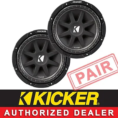 2 Kicker 43c104 Car Audio 10  Comp Subwoofer 4 Ohms C104 Pair Promotional Price • $159.80