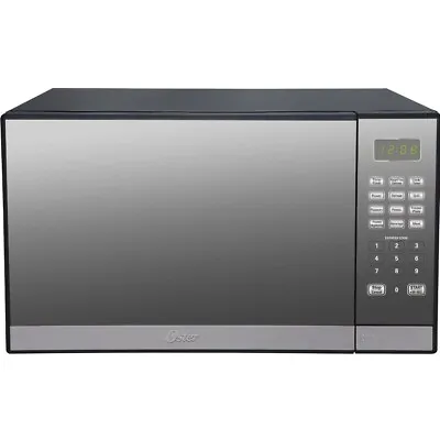 Oster 1.3 Cu. Ft. Stainless Steel With Mirror Finish Microwave Oven With Grill. • $195