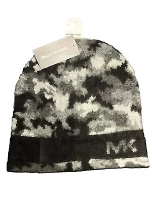 Michael KOR Toboggan Hat FALL 2022 33981C Camouflage Black/ White • $15