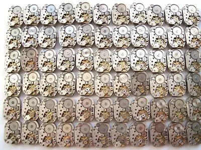 Lot 53 Vintage Ladies Watch Movements LUCH 14x18 Mm. Steampunk Art Or Repair DIY • $40