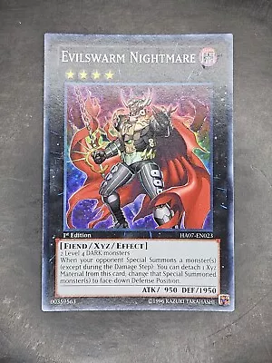 Evilswarm Nightmare HA07-EN023 Super Rare 1st MP! • $1.82