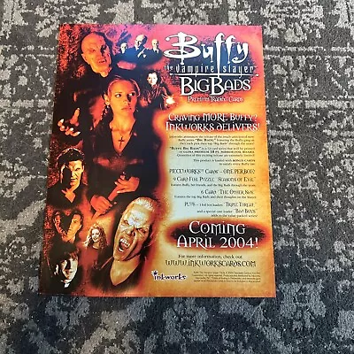 Buffy The Vampire Slayer Big Bads Trading Card Dealer Sell Sheet Promo Sale • $14.99