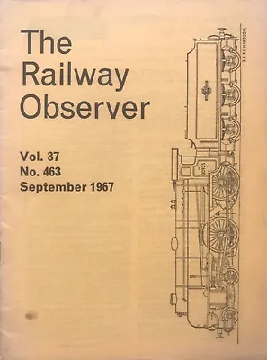Back Issue: Railway Observer Magazine: 1967-09: September: Volume 37-463: RCTS. • £1.25