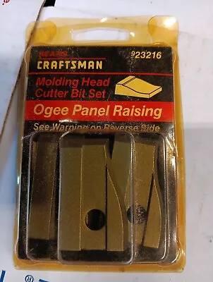 Sears Craftsman 923216 Molding Head Cutter Bit Blade Set  Ogee Panel Raising • $19.99