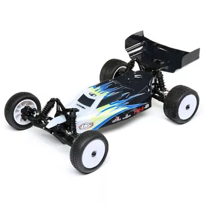 Losi Mini-B 1/16 Brushed 2wd Buggy RTR Black/White LOS01016T2 • $159.99