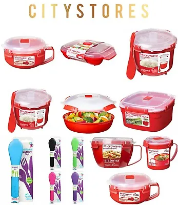 Sistema Lunchbox Container Food Microwave Storage Lunch Klip Soup Bowl • £6.48