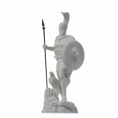 Ares Mars God Of War Zeus Son Roman Statue Alabaster 6.3  • $35.90