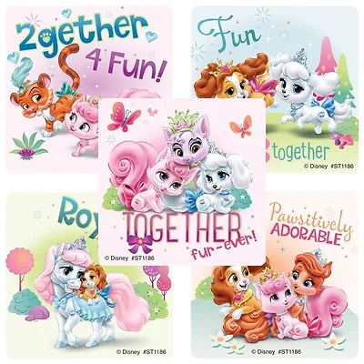 Palace Pets Stickers X 5 - Birthday Party Princess Pets Favours Party  Style 2 • $2.95