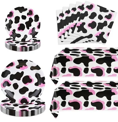 Pink Cow Print Party Decorations • £14.46