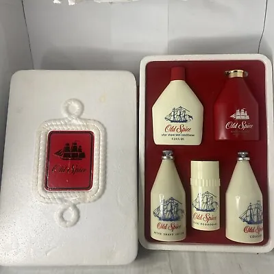 Rare Vintage Old Spice Ship Recovery 1794 Toiletries Gift Set Box (No. 3636) • $69.99