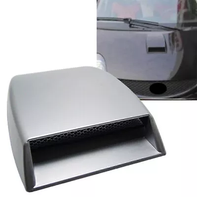 Car Roof Decorative Air Flow Intake Hood Scoop Vent Bonnet Cover Universal Grey • $23.98