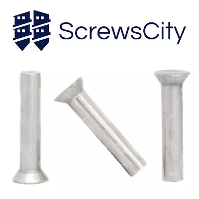 £1.67 • Buy Solid Aluminium Countersunk Head Rivets DIN 661   M2 M3 M4 M5 M6