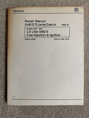 1993 Volkswagen VW Golf GTI Jetta Cabrio Fuel Injection Service Repair Manual • $14.88