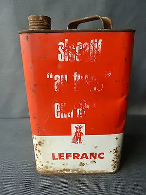 Former Large Bottle Oil Vacuum Lefranc Deco Garage Vintage French Antique • £26.86