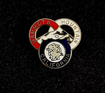 MAMMOTH MOUNTAIN Skiing Ski Pin Badge CALIFORNIA Resort Travel  Lapel • $14.99