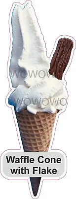 Ice Cream Van Sticker Waffle Cone Flake 99 Whippy Ice Cream Stickers Decals • £3.95