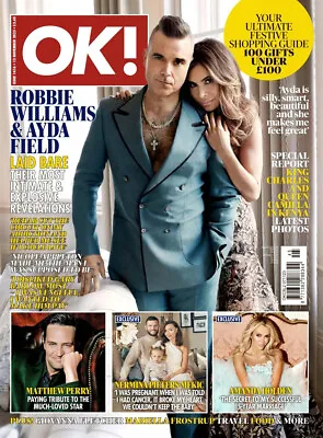 Ok Magazine #1416 ~ November 2023 ~ Robbie Williams ~ Amanda Holden ~ New ~ • £4.95