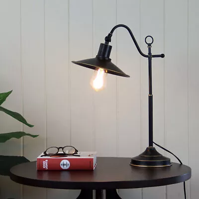 BOSTON Retro Industrial Table Or Desk Lamp • $114.99