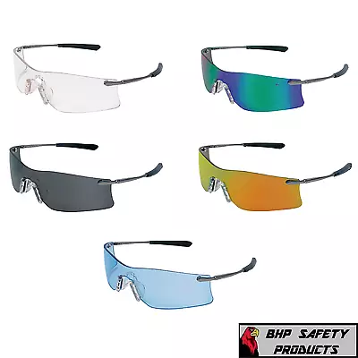 Mcr Crews Rubicon Safety Glasses Sunglasses Metal Frame Rubber Nosepiece 1 Pair • $13.50