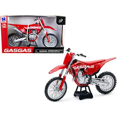 New Ray 1/12 Diecast Model Motorcycle GasGas MC 450F Bike Red Real Rubber Tires • $30.68