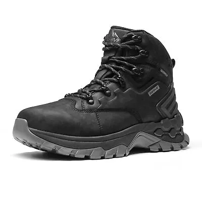 Men's Hiking Boots Extra Grip Leather Waterproof Trekking Boots US Size 6-15 • $27.99