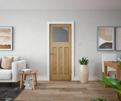 Edwardian Style Oak Clear Glazed Internal Doors • £100