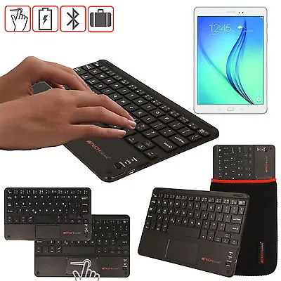 For Samsung Tab S8 S7 S6 S5 S4 S3 S2 Bluetooth UK Keyboard With Mouse Touchpad • £18.95