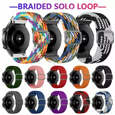 Braided Nylon Loop Strap Watch Band For Samsung Gear S3 Frontier/Classic 42 46mm • $10.44