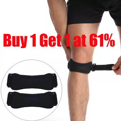 Patella Knee Support Brace Strap Magnetic Neoprene Arthritis Pain Relief Running • £3.77