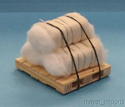 Pallet W/ Cotton Bundles - 3 Bales Of Cotton - G Scale - 101-0012 • $8.95