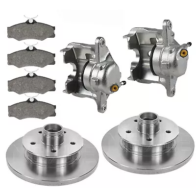 Brake Calipers 1 Piston Girling Type Discs & Pads Vw T25 T3 Camper Front A1972 • $354.61