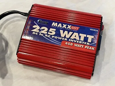 Vector Maxx 225 Watt DC To AC Inverter - 400 Peak Watts! • $13.99