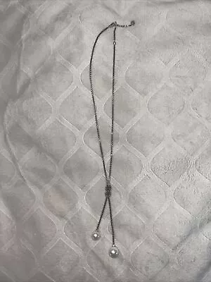 David Yurman  Solari Knot Pendant Necklace Silver Pearl & Diamonds • $225